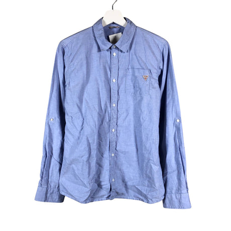 Unisex Guess - Collared shirt, size 170 - 176 - Light blue ()