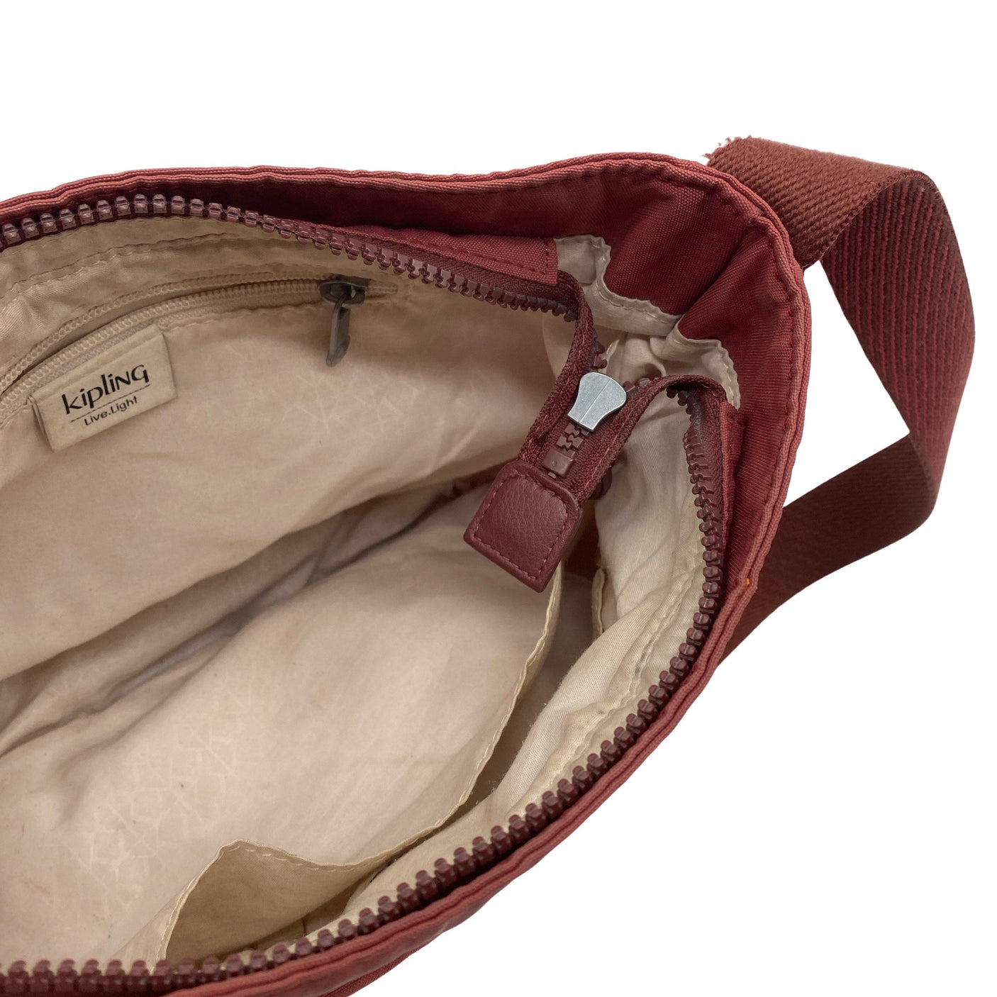 Unisex Kipling - Shoulder bag, size Midi - Wine red (2)