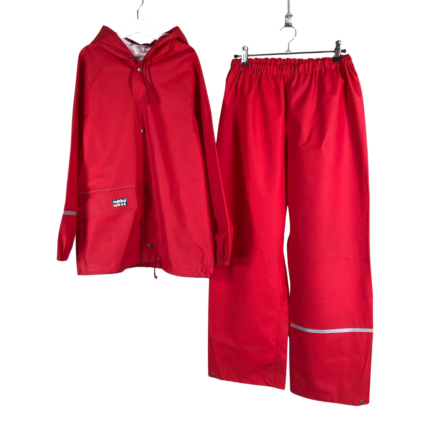 Unisex Rukka - Rainwear, size 146 - 152 - Red (1)