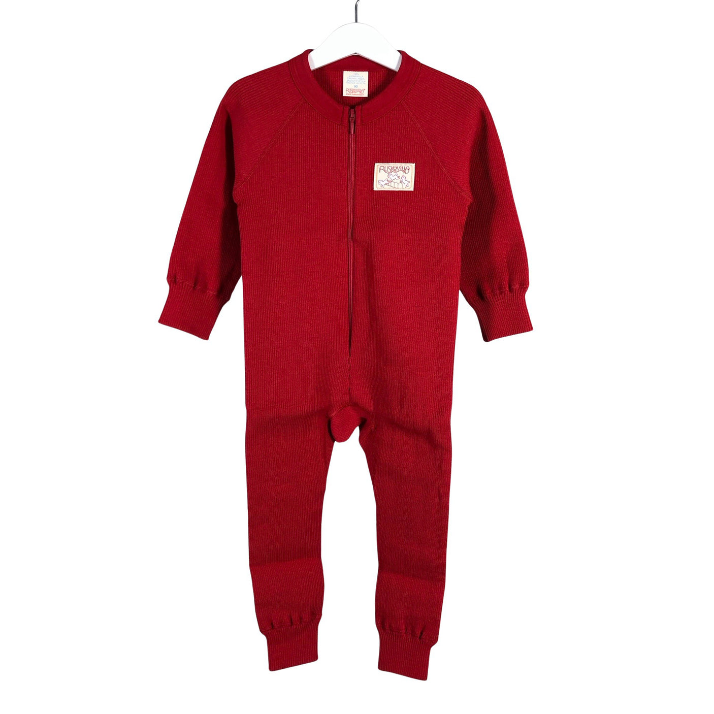 Unisex Ruskovilla - Wool overall, size 86 - 92 - Red (1)