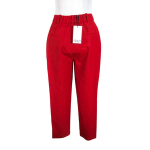 Unisex The Fold London - Straight leg trousers, size 36 - Red (2)