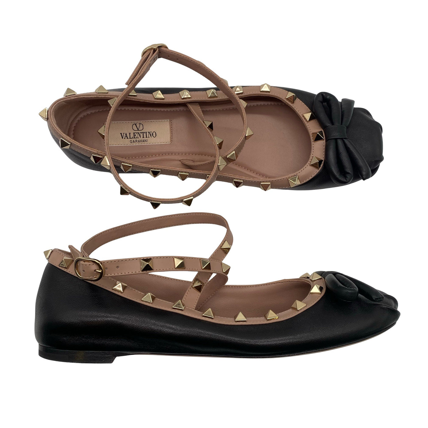 Unisex Valentino Garavani - Ballerinas, size 38 - Black (1)