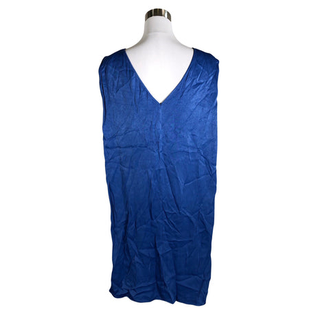 Unisex by Malene Birger - Schiffon dress, size 36 - Blue (2)