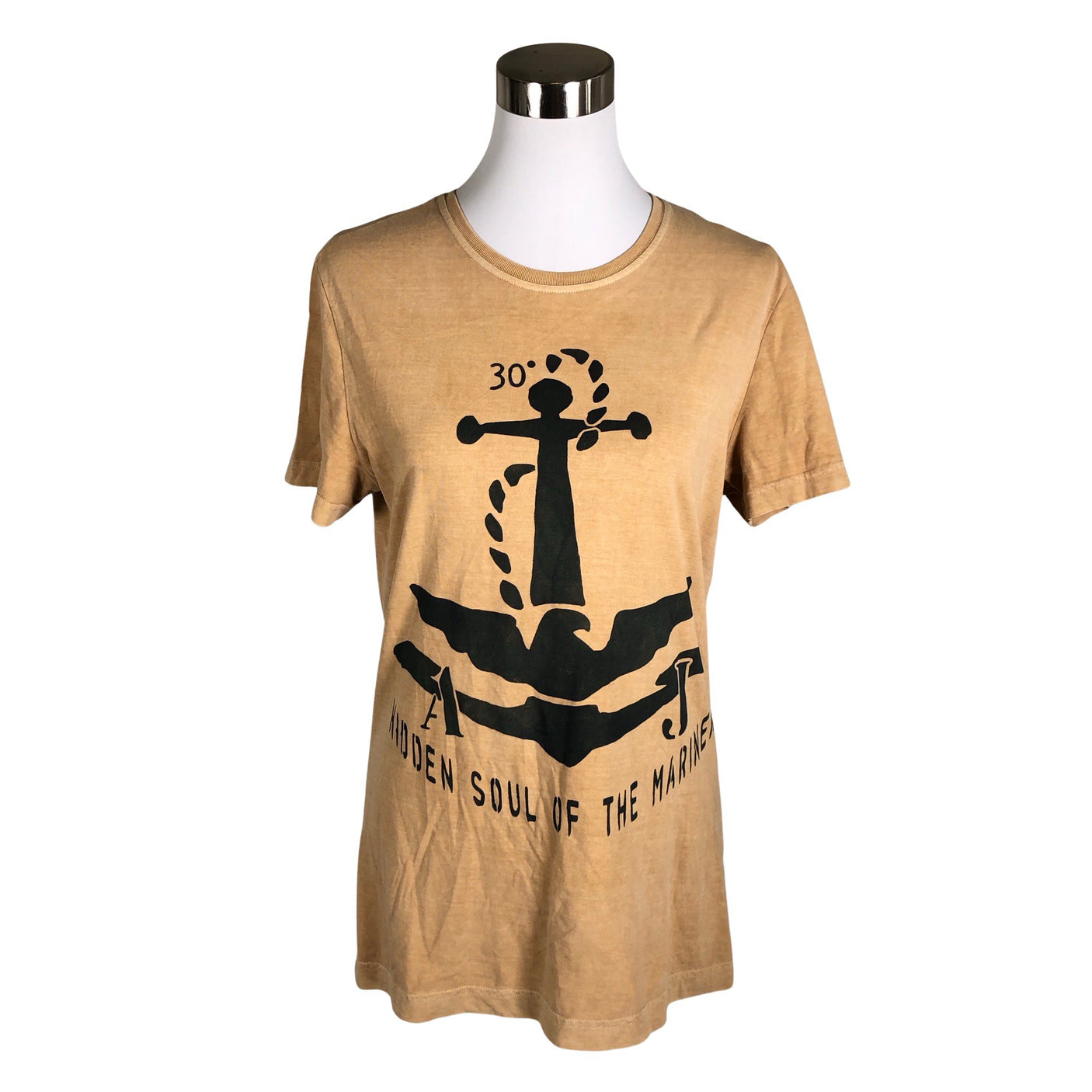 Unisex Armani Jeans - T-shirt, size 40 - Beige (1)