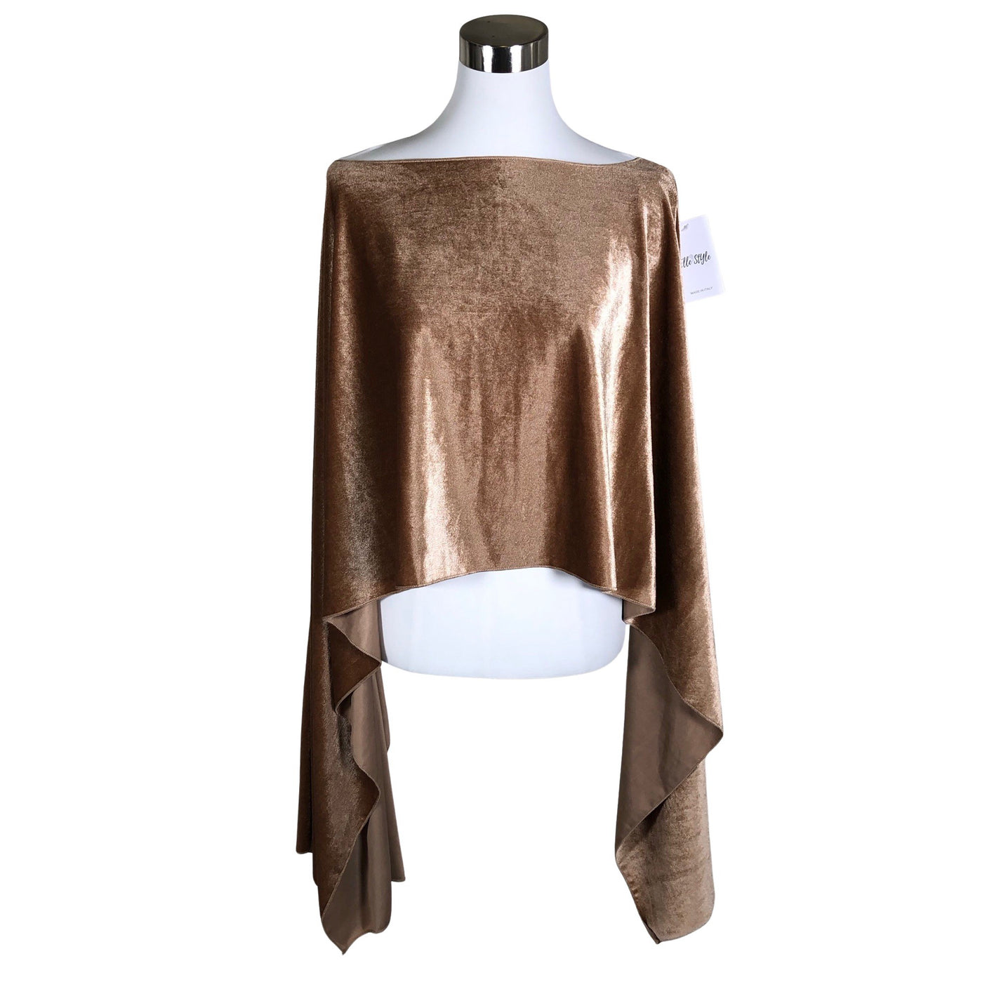 Unisex Elle Style - Poncho, size 40 - Beige (1)