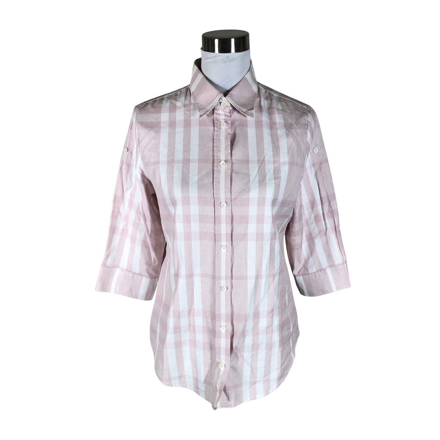 Unisex Burberry - Short-sleeved blouse, size 38 - Light pink (1)