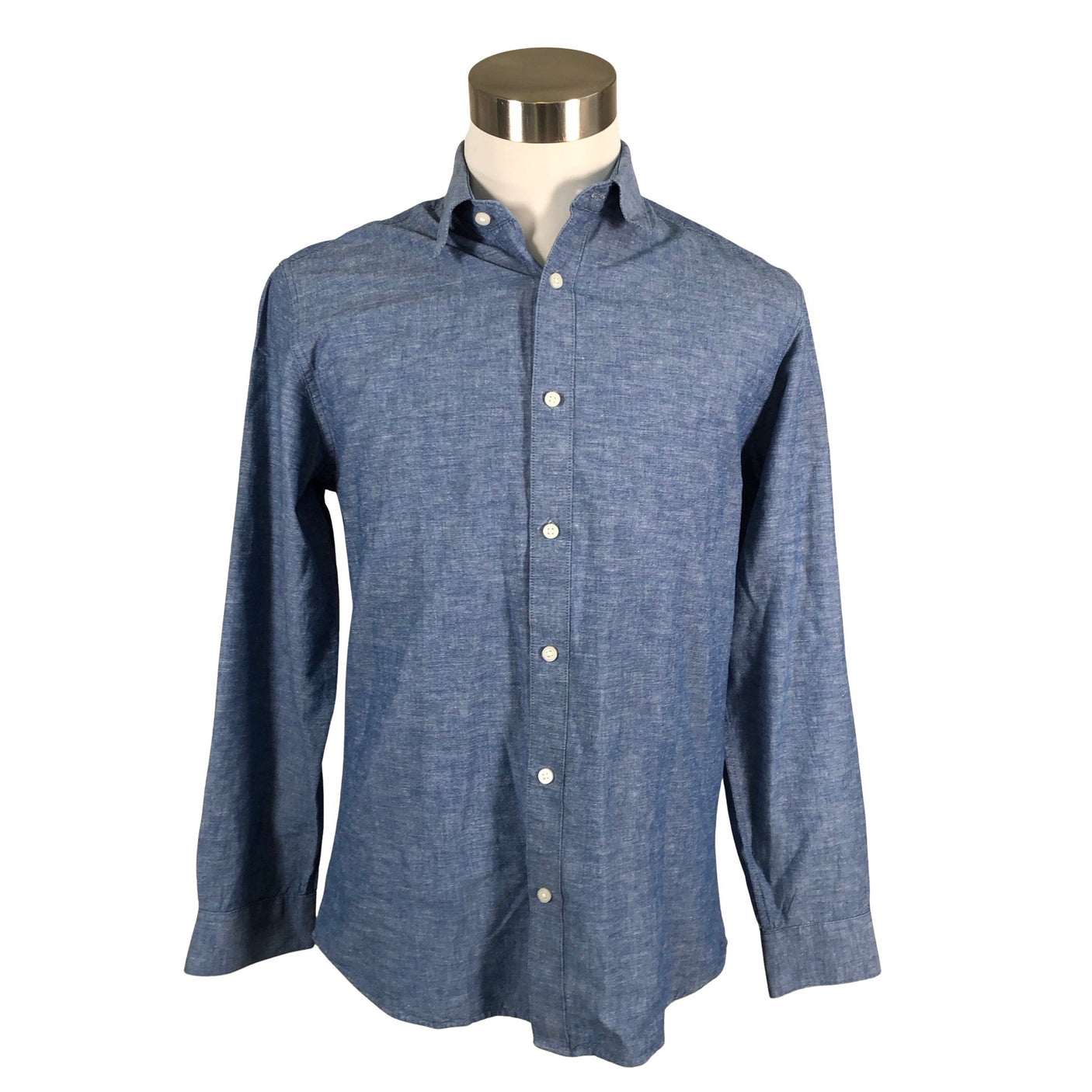 Unisex Selected - Collared shirt, size L - Blue (1)