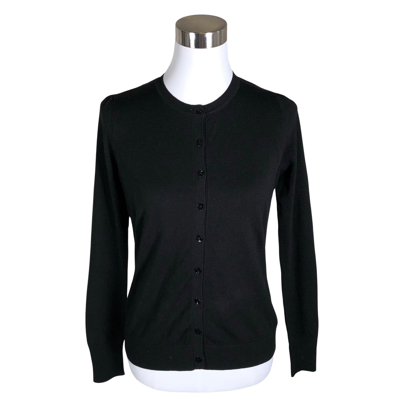 Unisex August Silk - Cardigan, size 38 - Black (1)
