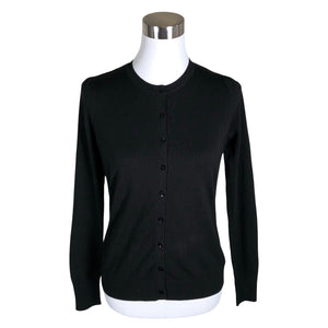 Unisex August Silk - Cardigan, size 38 - Black (1)