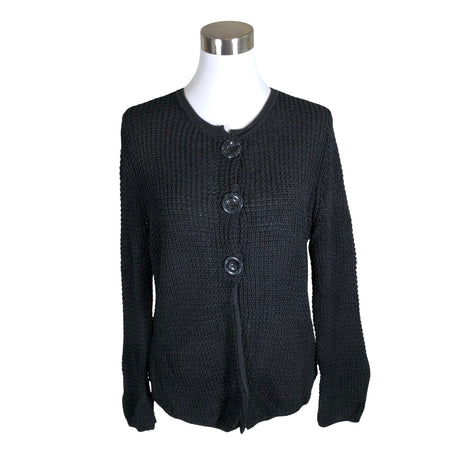 Unisex August Silk - Cardigan, size 40 - Black ()