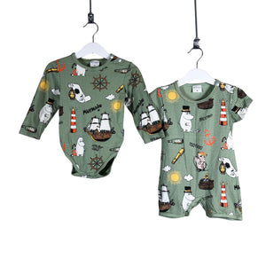 Unisex Martinex - Body, size 80 - 86 - Green (1)