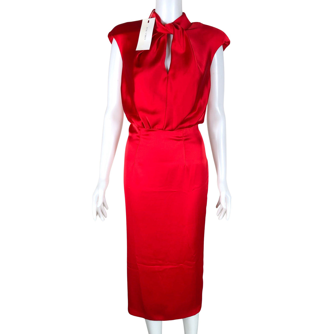 Unisex Carla Ruiz - Schiffon dress, size 34 - Red (1)