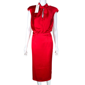Unisex Carla Ruiz - Schiffon dress, size 34 - Red (1)