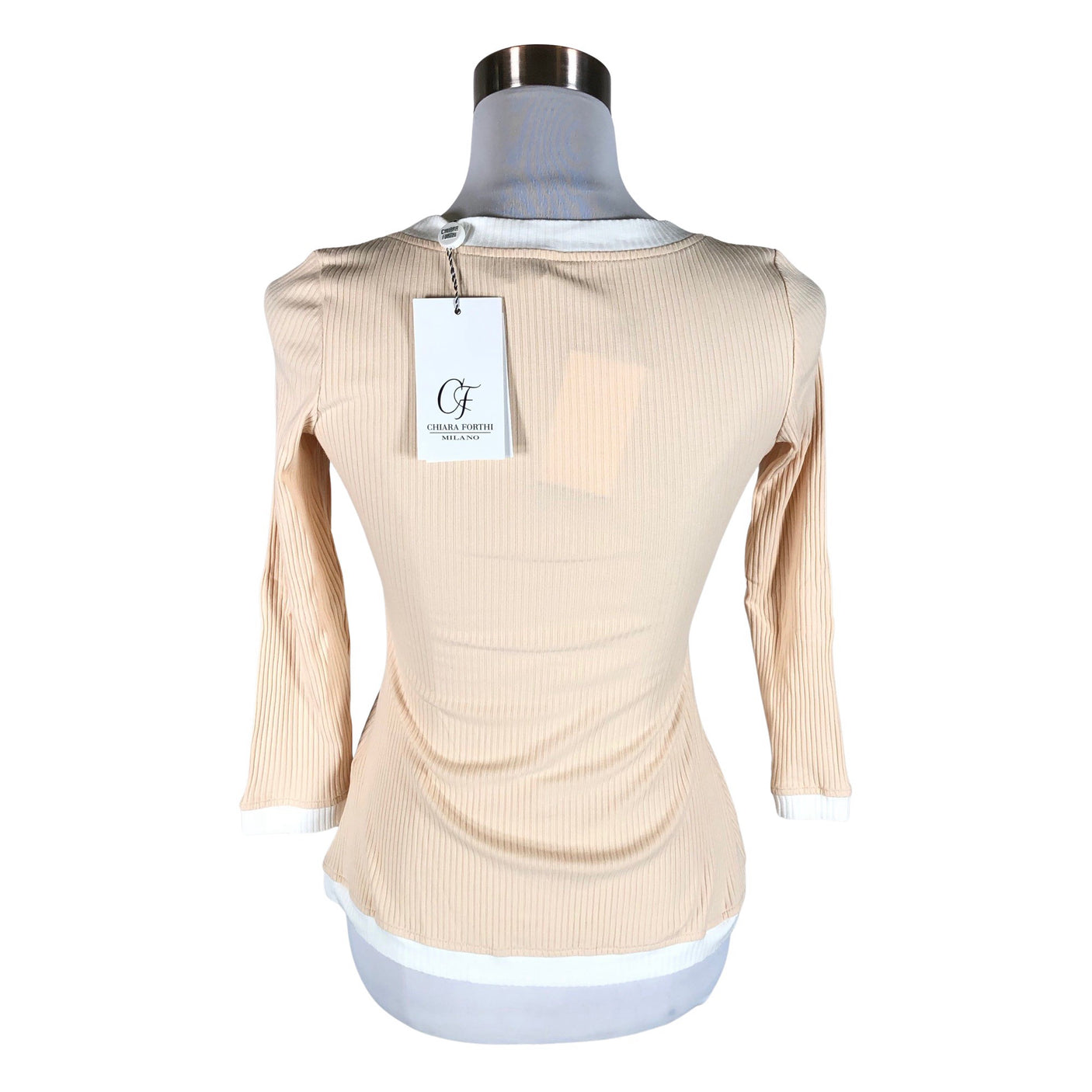 Unisex Chiara Forthi - Tricot shirt, size 38 - Beige (2)
