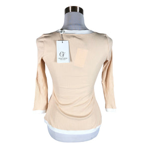 Unisex Chiara Forthi - Tricot shirt, size 38 - Beige (2)