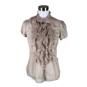 Unisex Andiata - Short-sleeved blouse, size 38 - Beige (1)