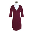 Unisex Massimo Dutti - Schiffon dress, size 38 - Wine red ()