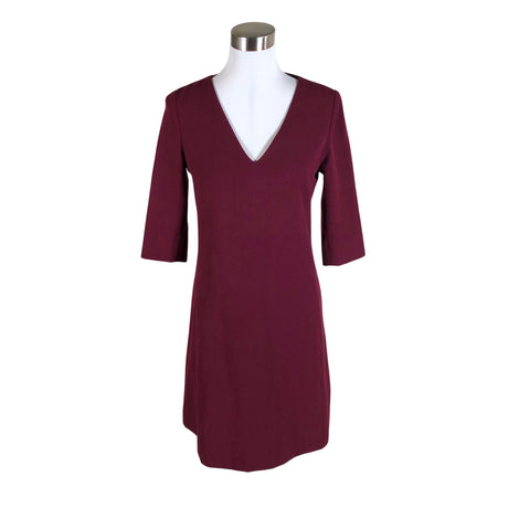 Unisex Massimo Dutti - Schiffon dress, size 38 - Wine red ()