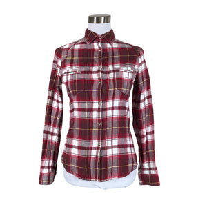 Unisex Lexington - Flannel shirt, size 34 - Wine red (1)