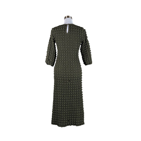 Unisex Cream - Schiffon dress, size 34 - Green (2)