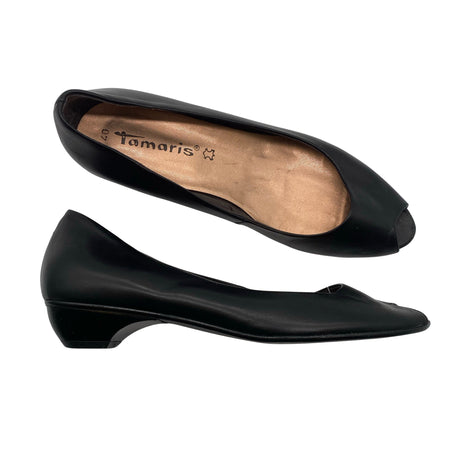 Unisex Tamaris - Open toe high heel shoes, size 40 - Black ()