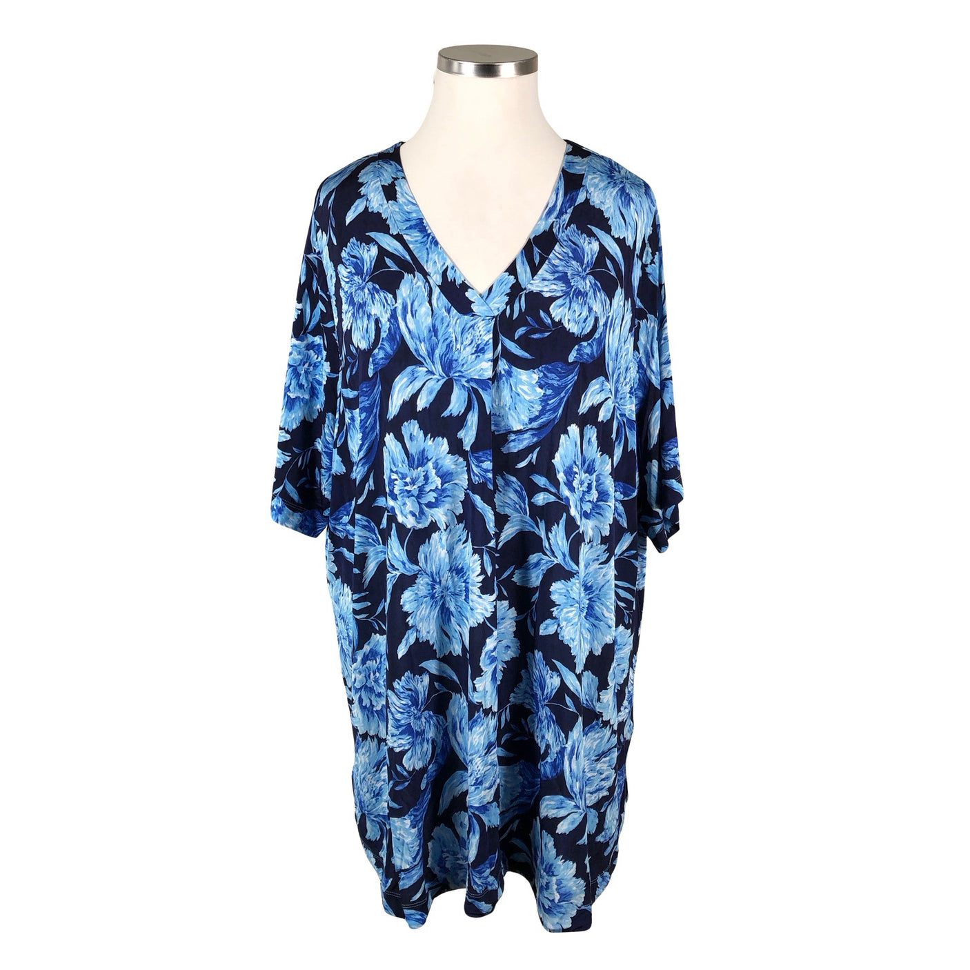 Unisex Ulla Popken - Tricot dress, size 54 - Blue (1)
