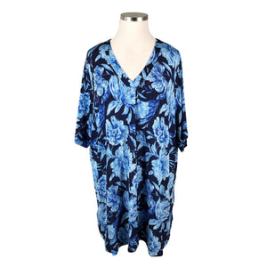Unisex Ulla Popken - Tricot dress, size 54 - Blue (1)