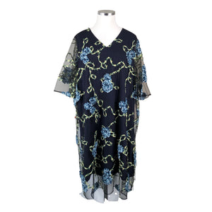 Unisex Ulla Popken - Party dress, size 54 - Blue (1)