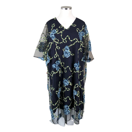 Unisex Ulla Popken - Party dress, size 54 - Blue ()
