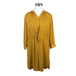 Unisex Selected - Schiffon dress, size 42 - Yellow (1)