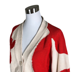 Unisex Marimekko - Cardigan, size 38 - Red (3)