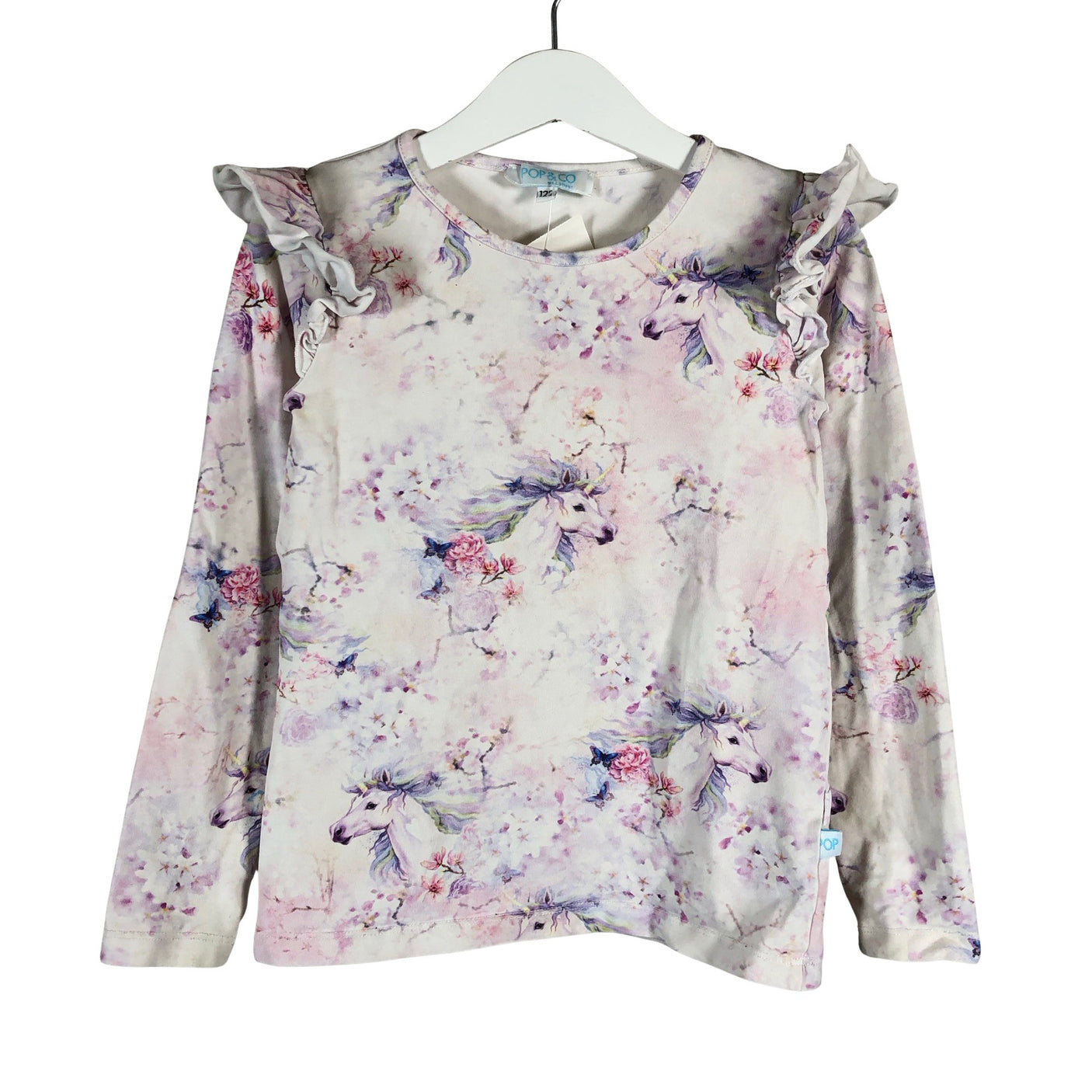 Unisex Pop & Co Helsinki - Tricot shirt, size 116 - 122 - White (1)
