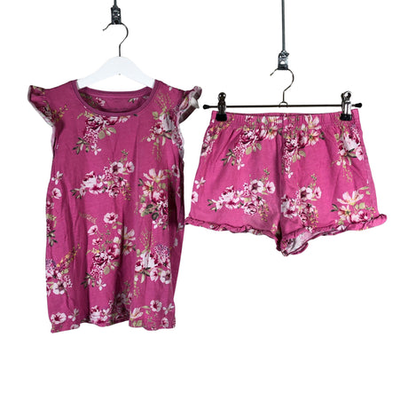Unisex Next - Shorts and top set, size 128 - 134 - Pink ()