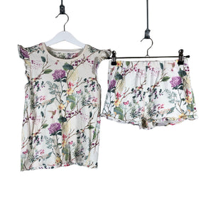 Unisex Next - Shorts and top set, size 128 - 134 - White (1)