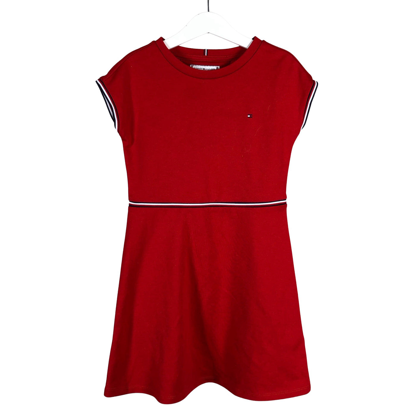 Unisex Tommy Hilfiger - Tricot dress, size 122 - 128 - Red (1)