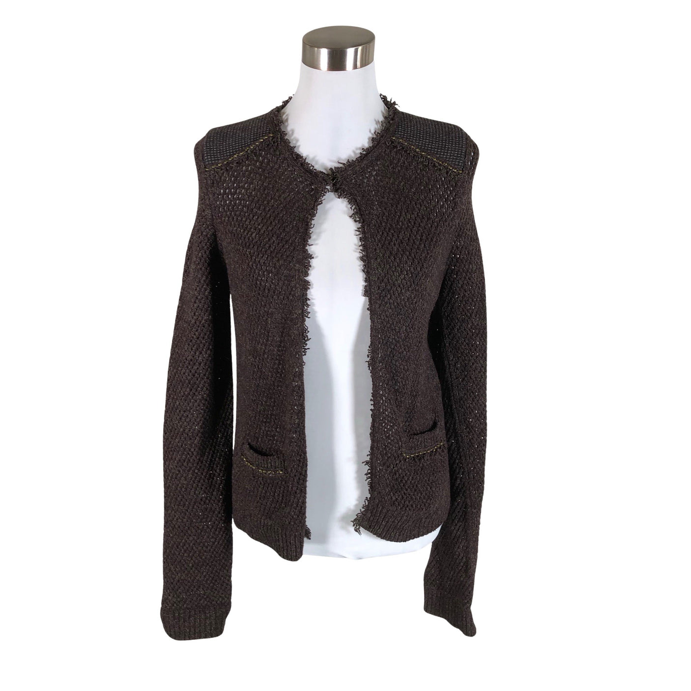 Unisex athé by Vanessa Bruno - Cardigan, size 40 - Brown (1)