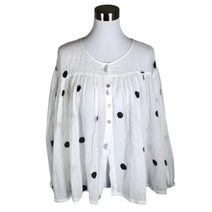 Unisex Bohéme - Blouse, size 40 - White (1)