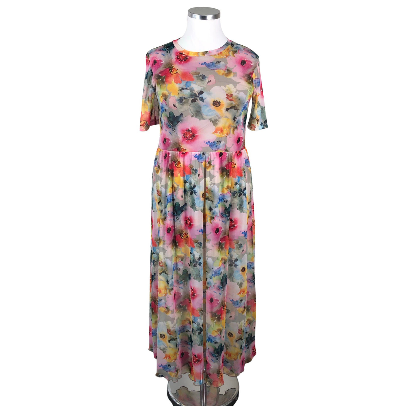 Unisex Moves - Schiffon dress, size 42 - Pink (1)
