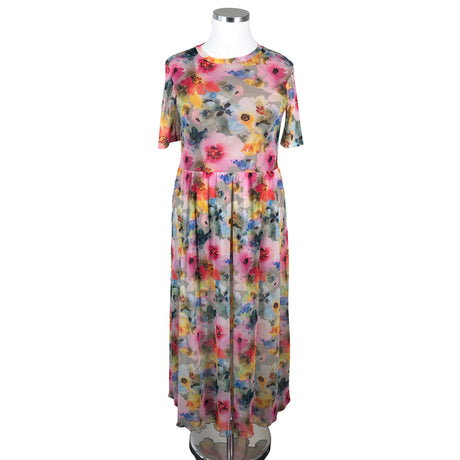 Unisex Moves - Schiffon dress, size 42 - Pink ()