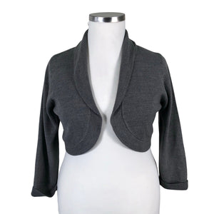 Unisex Per Una - Knit bolero jacket, size 42 - Gray (1)
