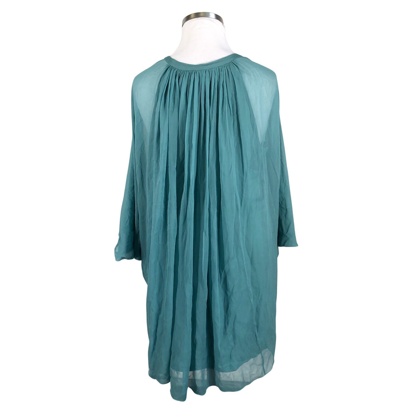 Unisex Diane von Furstenberg - Schiffon tunic, size 42 - Green (2)