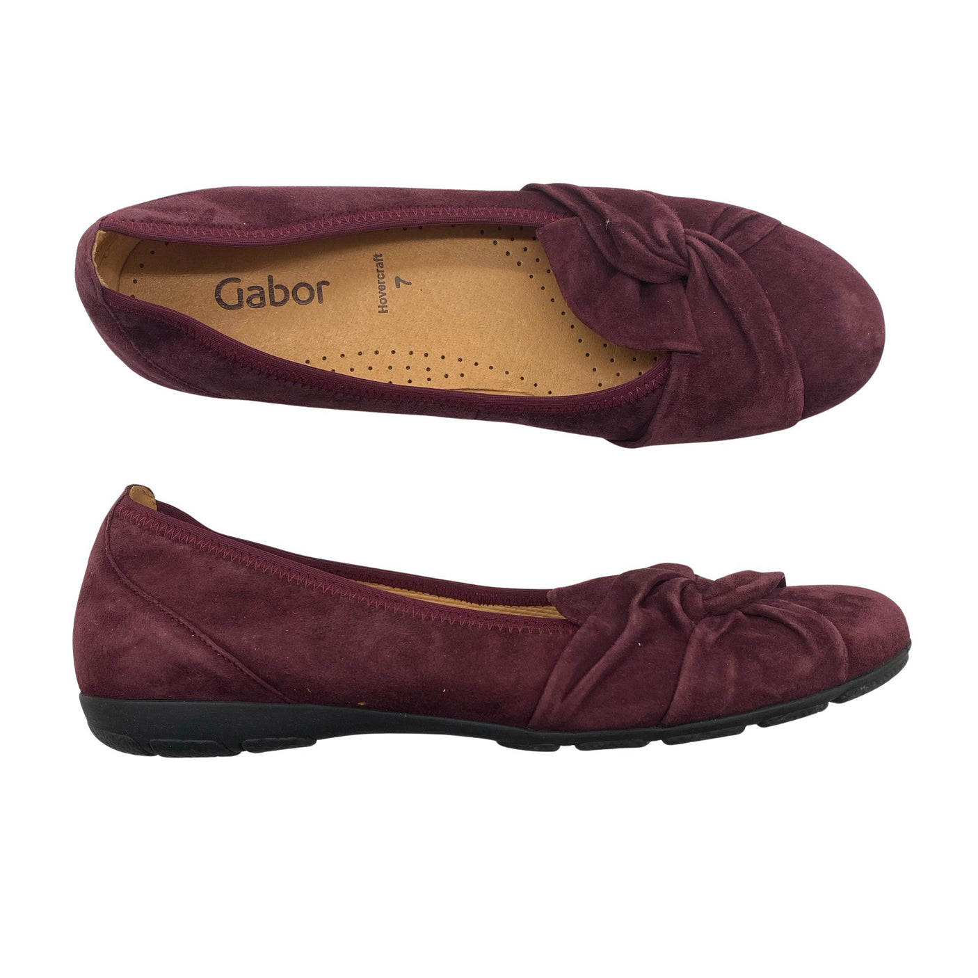Unisex Gabor - Ballerinas, size 41 - Wine red (1)