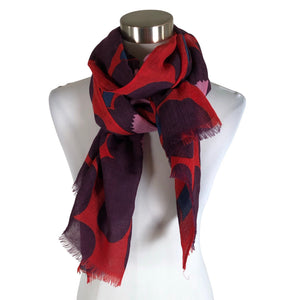 Unisex Marimekko - Scarf, size Maxi - Red (1)