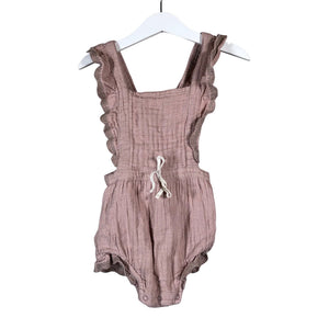 Unisex Jamie Kay - Short overalls, size 86 - 92 - Beige (1)
