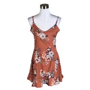 Unisex Handmade - Schiffon tunic, size 38 - Brown (1)