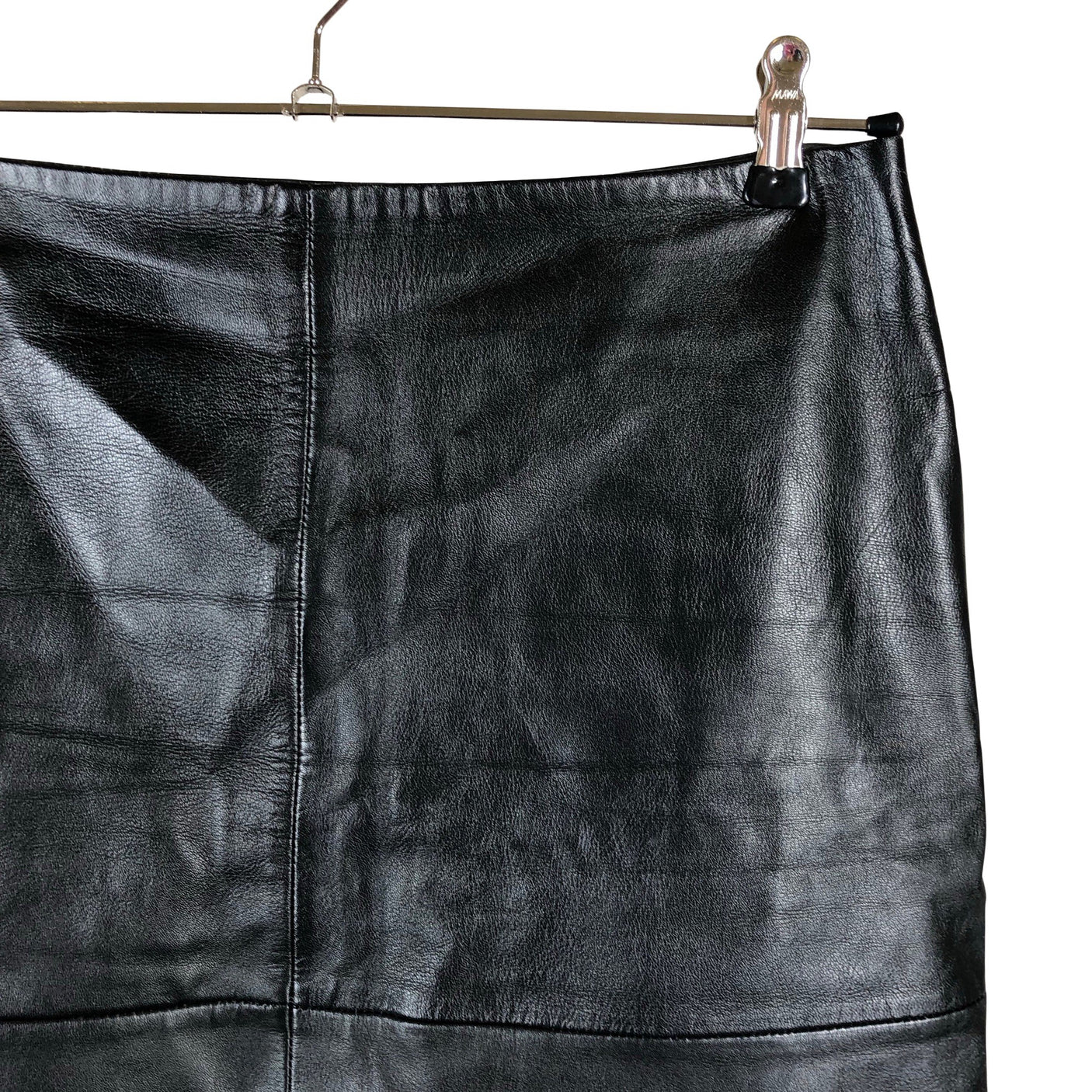Unisex Your Face - Leather skirt, size 38 - Black (3)