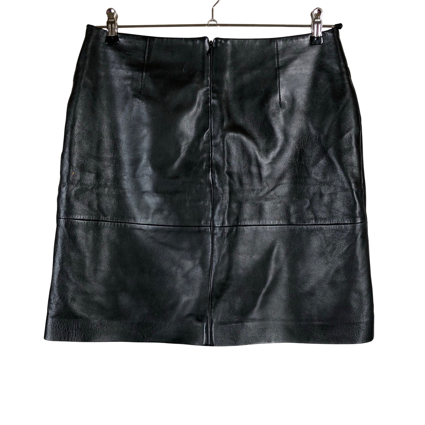 Unisex Your Face - Leather skirt, size 38 - Black (2)