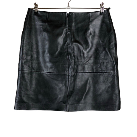 Unisex Your Face - Leather skirt, size 38 - Black (2)