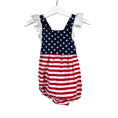 Unisex Bonnie Baby - Short overalls, size 80 - 86 - Red ()