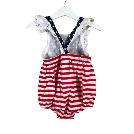 Unisex Bonnie Baby - Short overalls, size 80 - 86 - Red (2)